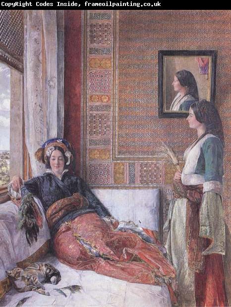 John Frederichk Lewis RA Hhareem Life,Constantinople (mk46)